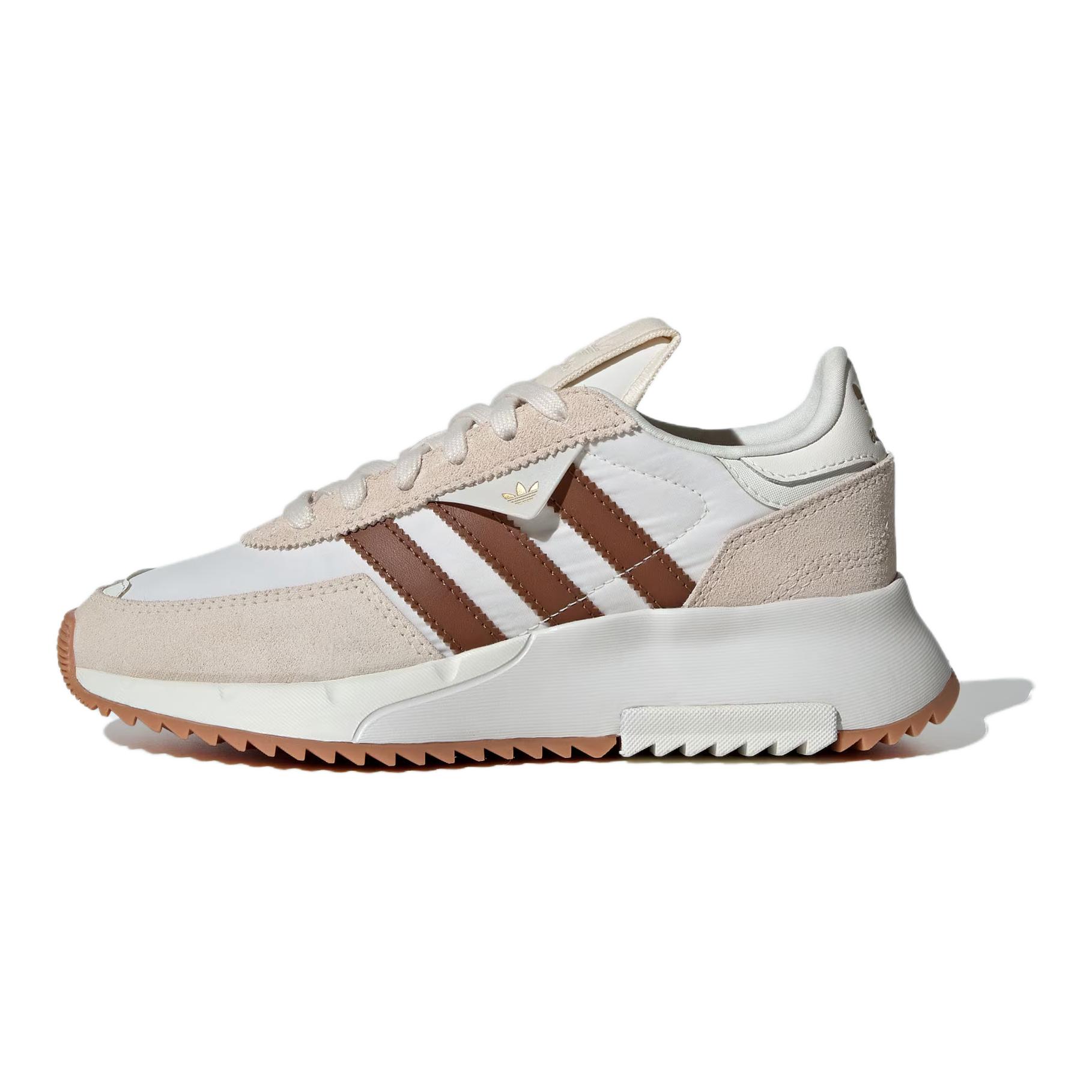 Детские кроссовки adidas Originals Retropy F2 (бело-коричневые)