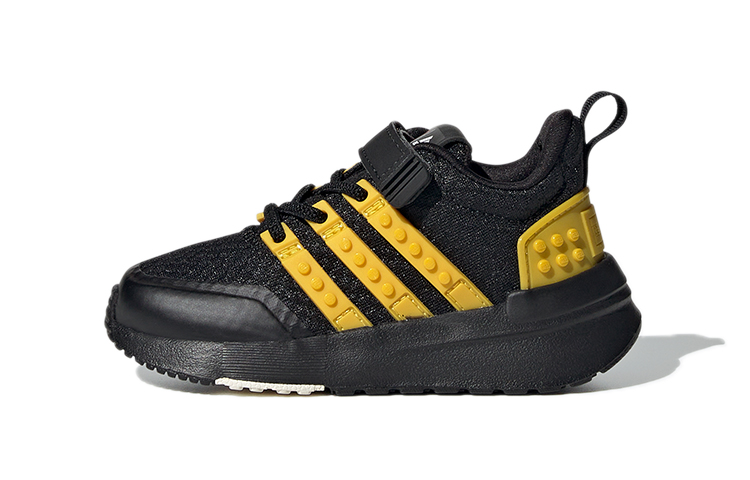 Детские кеды LEGO x adidas Racer Tr El (черно-желтые)