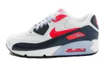 Nike Air Max 90 Cushioning Abrasion Resistant Low top Running Shoes White Blue Unisex