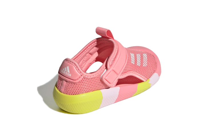 Детские кроссовки adidas Toddler (розово-желтые) — фото 5