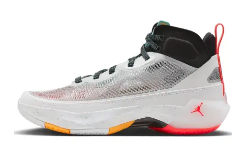 Jordan Air Jordan 37 'Guo Ailun Slip Resistant Anti Kick Cushioning Mid top Basketball Shoes White Black Unisex