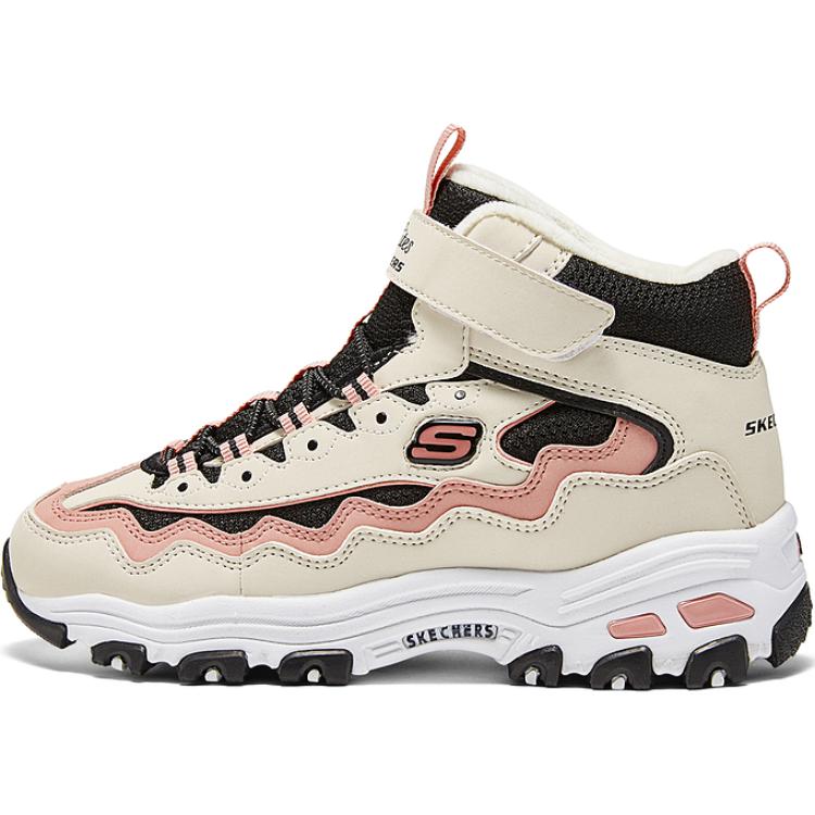 Женские ботинки Skechers kids Высокие (бежевые)