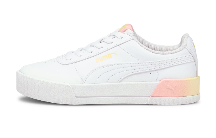 Детские кеды PUMA PUMACarina (бело-желтые)