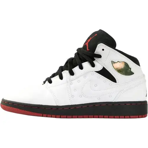 Jordan Air Jordan 1 Mid top Basketball Shoes White Unisex