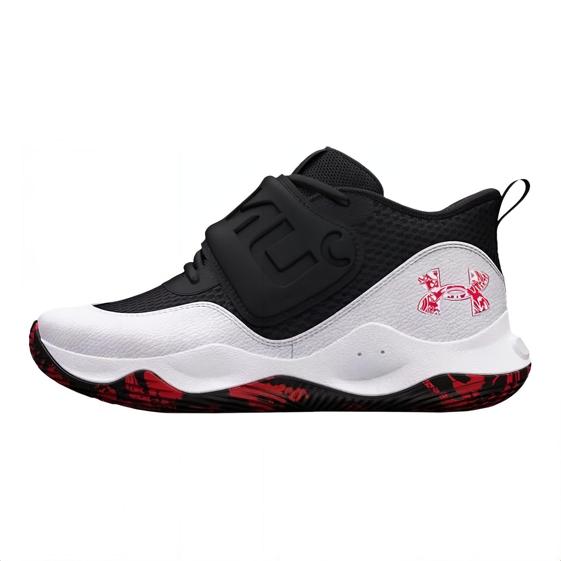 Детские кроссовки Under Armour Zone BB 2 (черно-бело-красные)