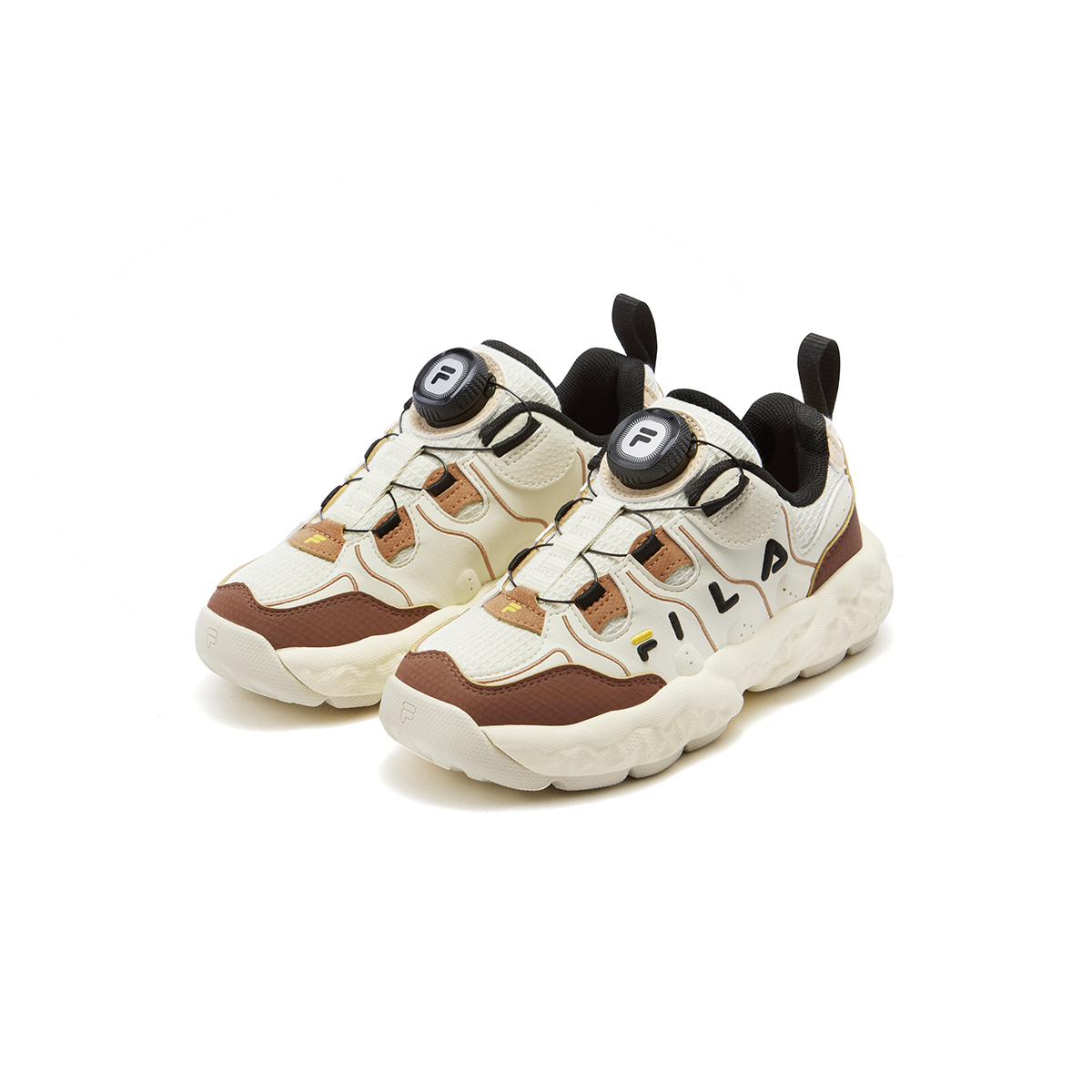 Детские кроссовки Fila KIDS Heritage-FHT MUFFIN (белые) — 黑/太空银/永恒蓝/浆果蓝/淡灰黄/水貂棕/斐乐白/石南紫 — фото 8