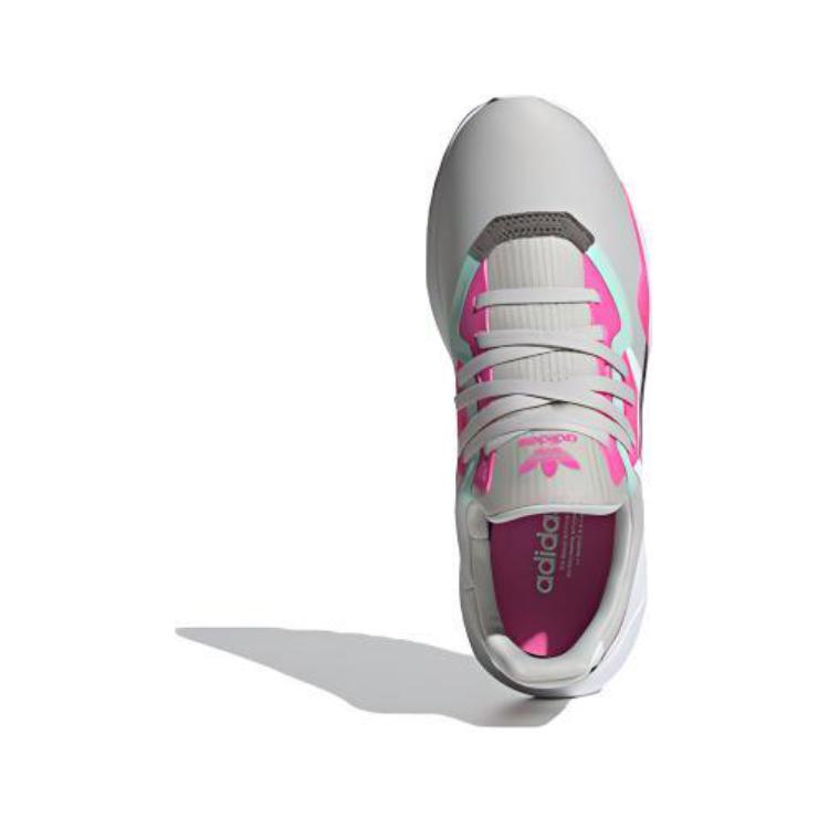 Детские кроссовки adidas originals Flex El C (бело-розово-серые) — фото 6