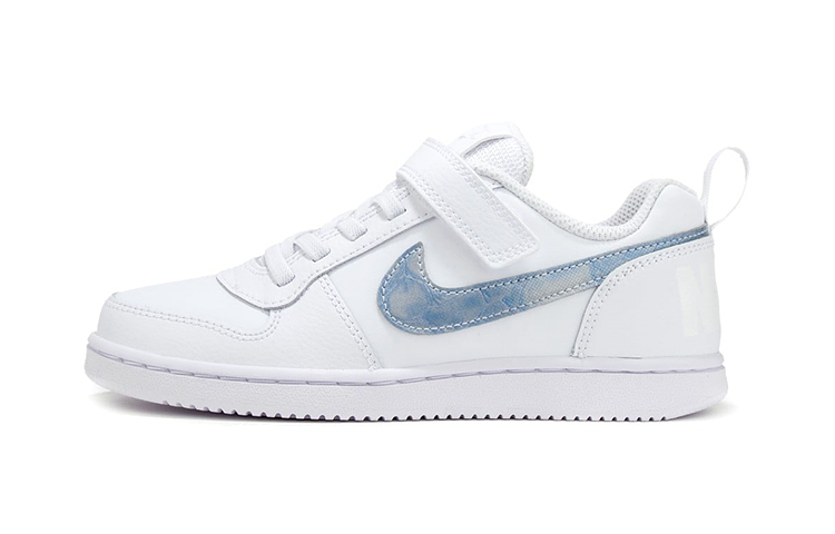 Детские кеды Nike Court Borough Low (бело-синий)