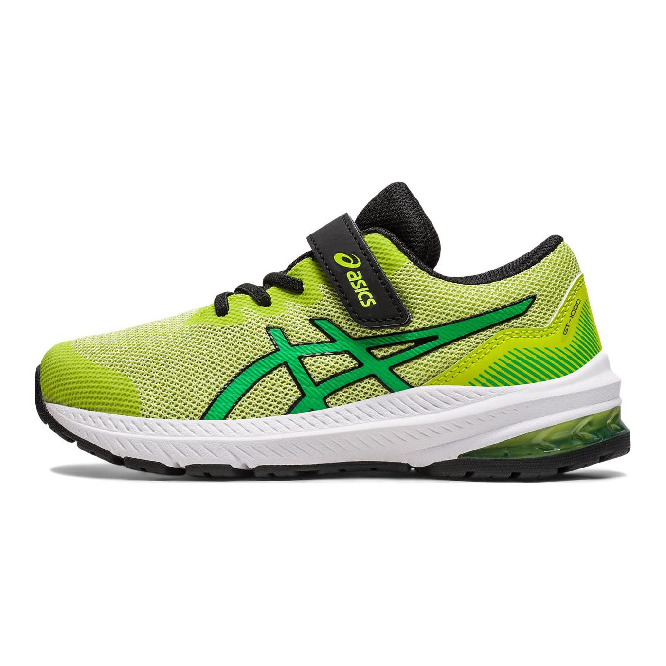 Asics GT-1000 11 Flexible fit, comfortable, light, energetic and stable for daily outdoor sports, shock-absorbing, wear-resistant and breathable running shoes, green, children's style