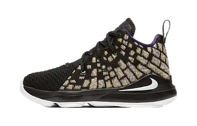 Кроссовки Nike NikeLebron 17 (черно-желтые)