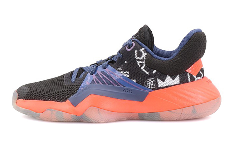 Детские кроссовки adidas D.O.N. Issue #1 (черно-оранжевые)
