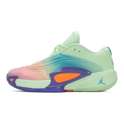 Jordan Luka 3 Low top Basketball Shoes Green Purple Unisex