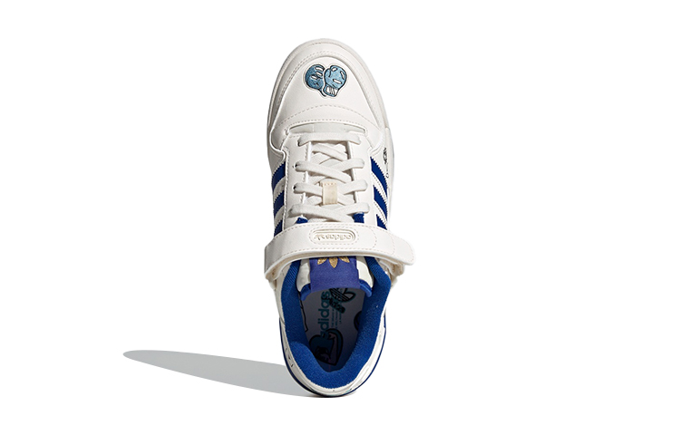 Кеды adidas originals FORUM Low J (бело-синие) — фото 6