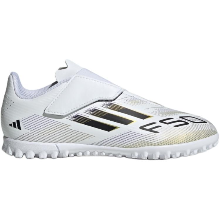 Детские сороконожки adidas F50 Club VEL TF (белые) — Белый — фото 2