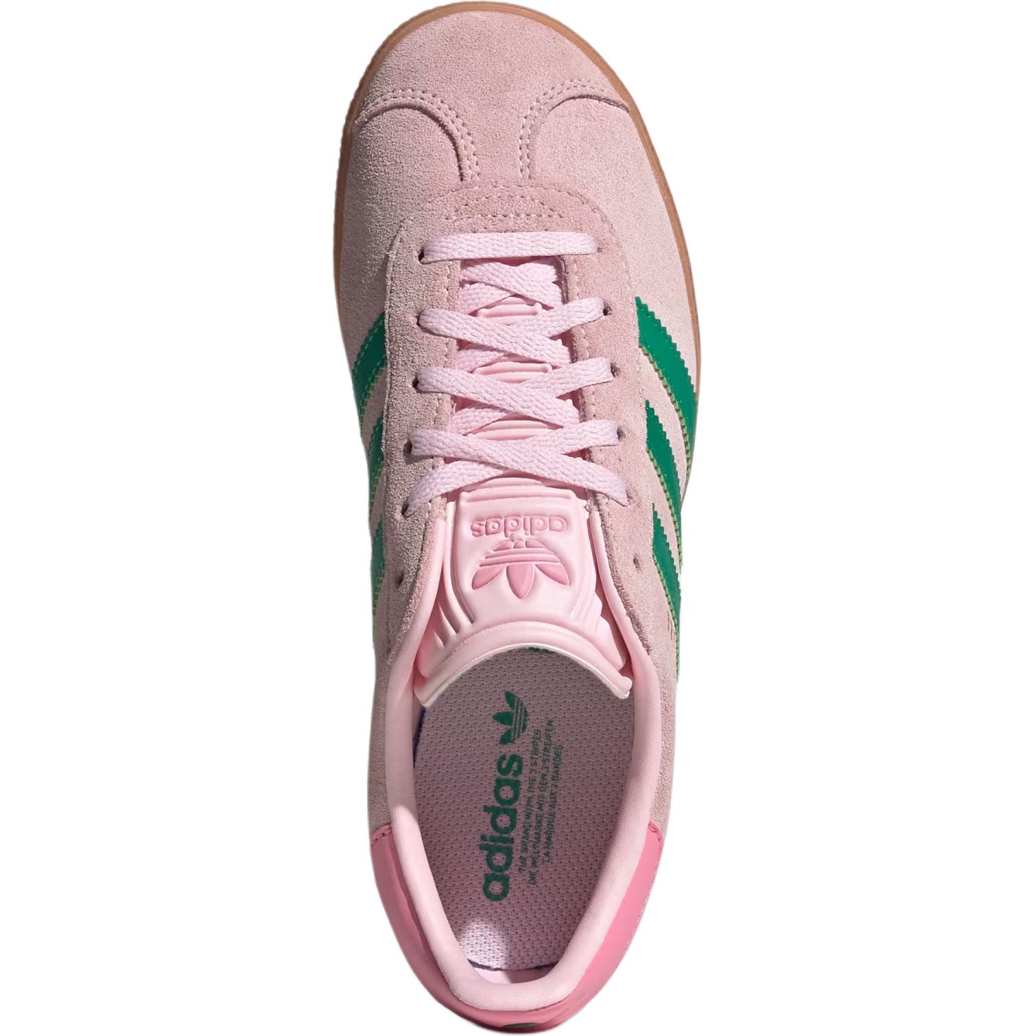 Детские кеды adidas originals GAZELLE (розово-зеленые) — фото 4