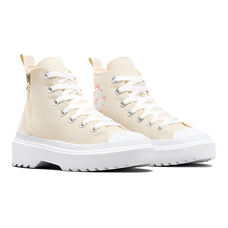 Кеды Converse Chuck Taylor All Star // (бело-розовые) — фото 3