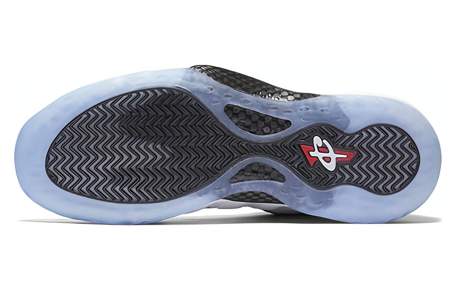 Кроссовки Nike NikeFoamposite One Olympic GS (белый) — 黑曜石/大学红/金属黄金/白 — фото 4