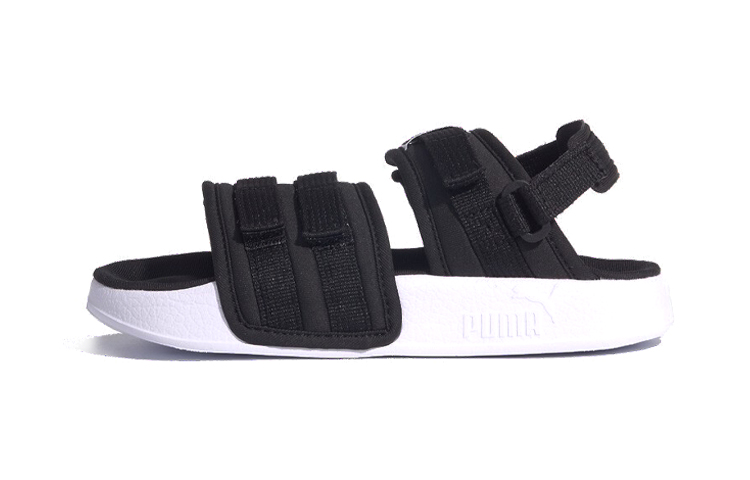 Детские сандалии PUMA Leadcat Ylm (черно-белые)
