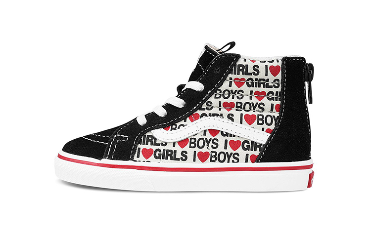 Детские кеды Vans SK8 (черный / красный)