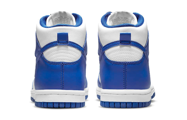 Высокие кроссовки Nike Dunk High (бело-синий) — фото 7