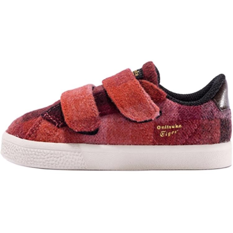 Детские кеды Onitsuka Tiger Lawnship (красно-белые)