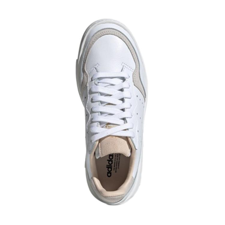 Кеды adidas originals Super Court (бело-коричневые) — Белый / коричневый — фото 6