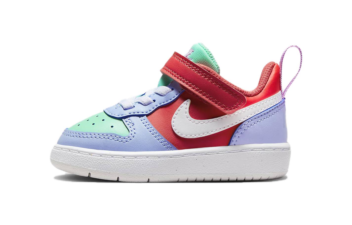 Детские кроссовки Nike Court Borough Low Recraft (бело-фиолетовые)