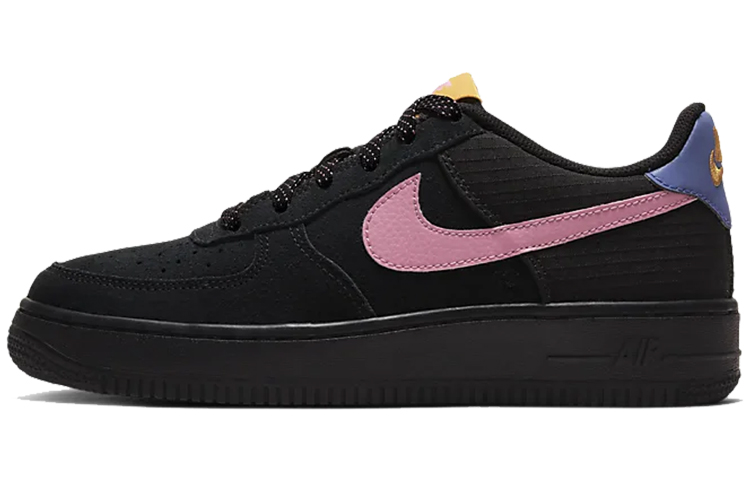 Кроссовки Nike NikeAir Force 1 LV8 2 GS (черно-розовые)