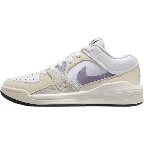 Jordan Stadium 90 Low top Basketball Shoes White/Coal Black/Ecru/Mist Gray/Blue Unisex
