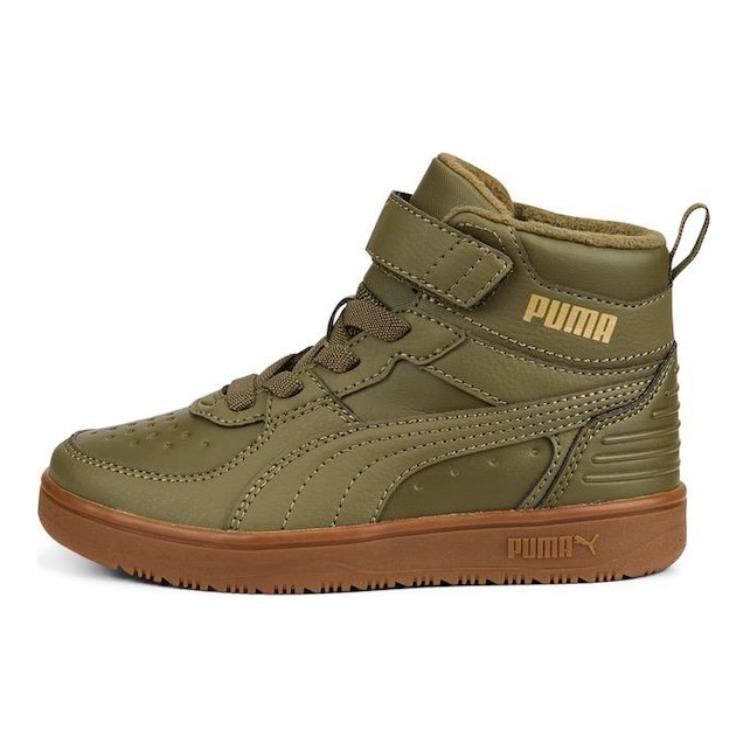 Детские кеды PUMA Rebound Rugged V (зеленые)