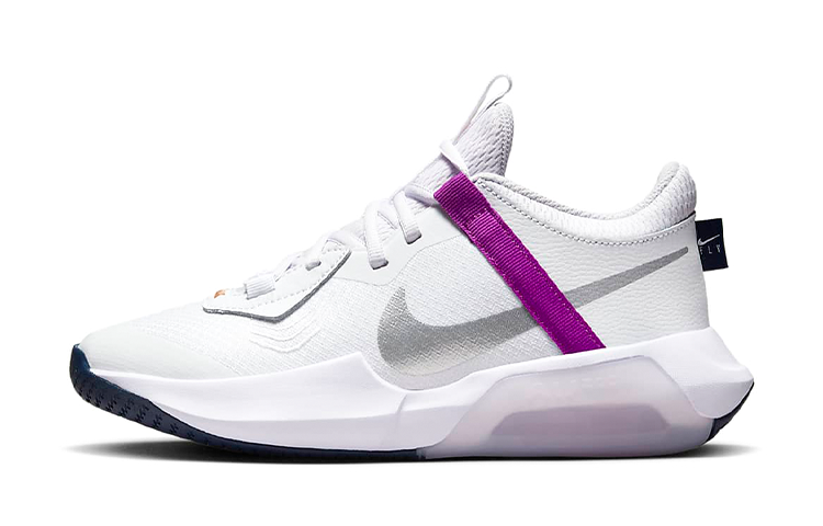 Nike Air Zoom Crossover Low top Performance Basketball Shoes White Purple Unisex