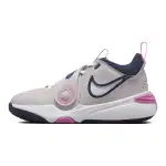 Nike Team Hustle D 11 Low top Basketball Shoes Gray Pink Blue Unisex