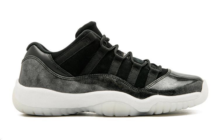 Кроссовки Jordan JordanAir Jordan 11 Low Barons GS (черные) — 黑/金属银/白 — фото 7