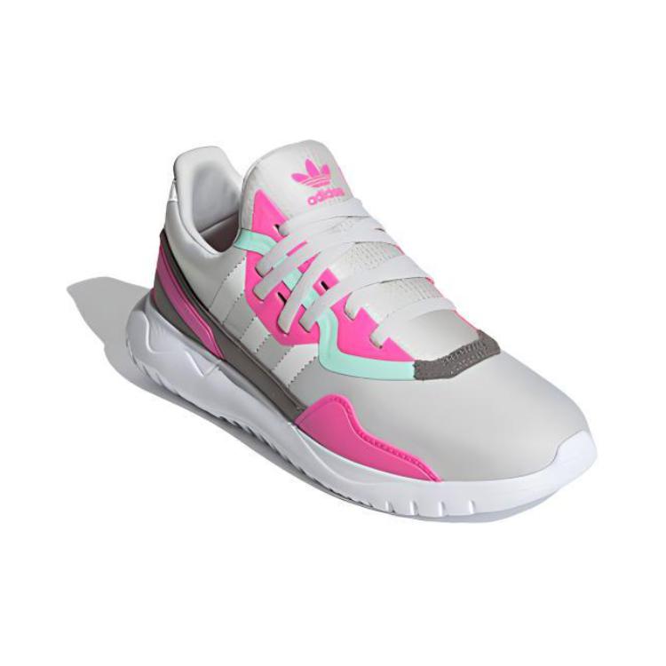 Детские кроссовки adidas originals Flex El C (бело-розово-серые) — фото 4