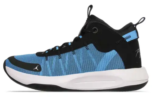 Jordan Jumpman 2020 Slip Resistant Abrasion Resistant Mid top Basketball Shoes Blue Unisex