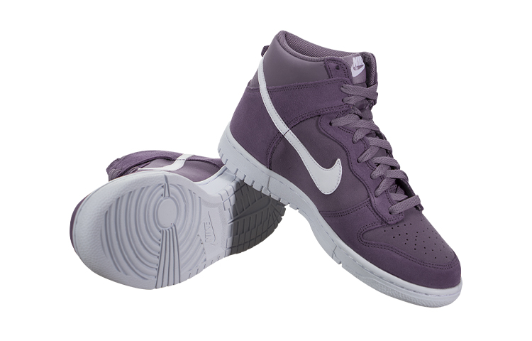 Кроссовки Nike Dunk GS (бело-фиолетовые) — Фиолетовый / белый — фото 4