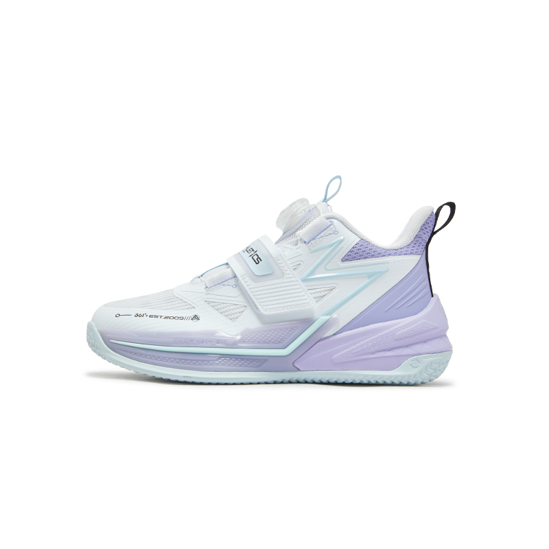 Детские кроссовки 361° 361°KIDS LOGO (бело-фиолетовые)