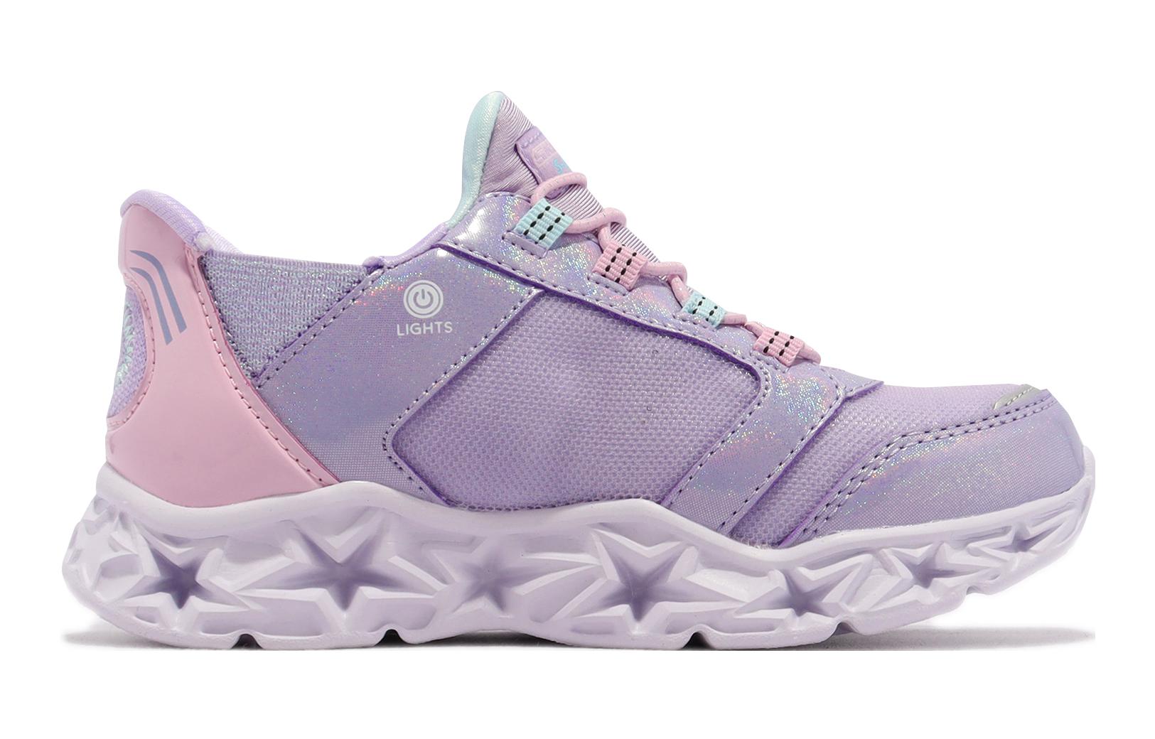 Детские кроссовки Skechers GALAXY LIGHTS (сиренево-розовые) — фото 2