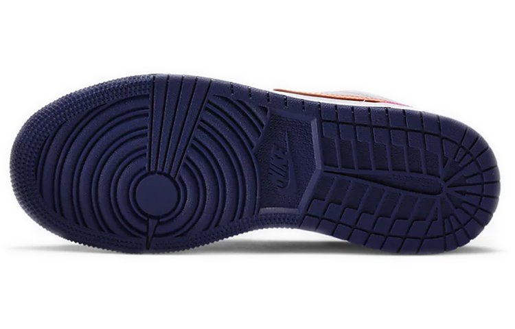 Кеды Jordan Air Jordan 1 Low (серые с оранжевым) — Серыйоранжевый — фото 6