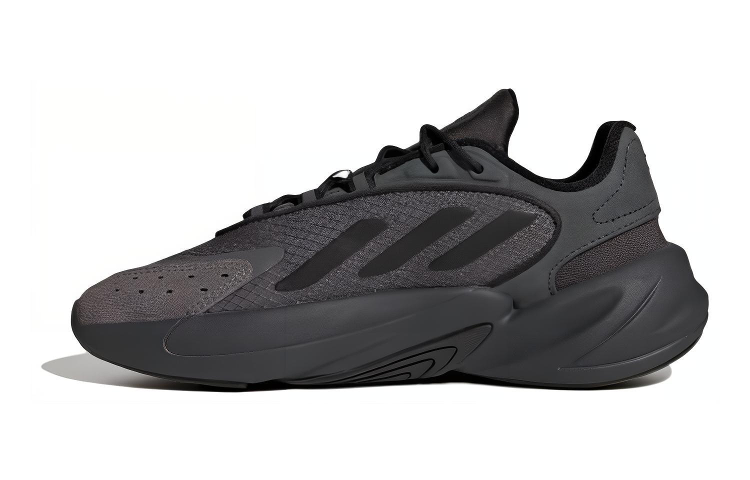 Детские кроссовки adidas Ozelia J (серо-черные)