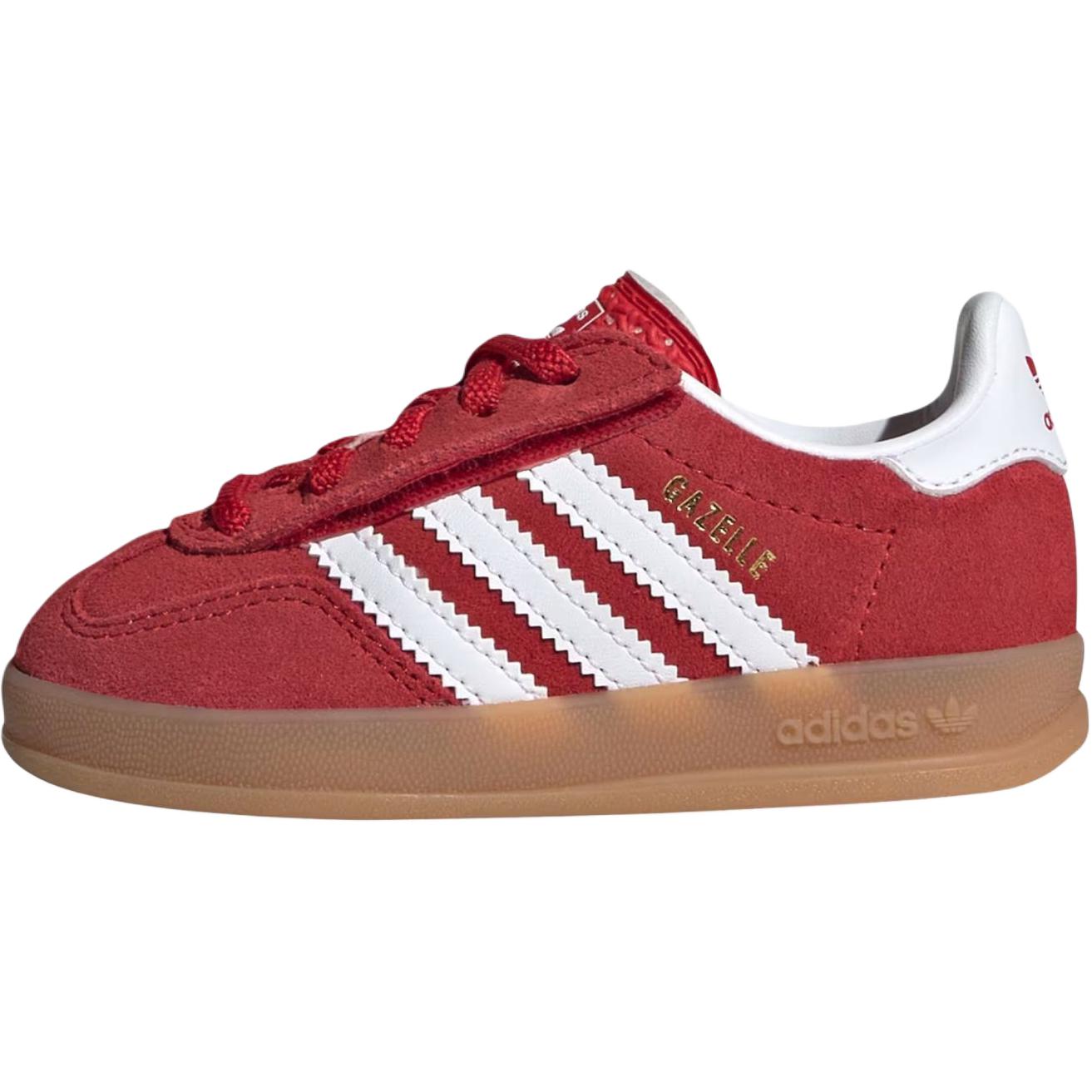 Детские кеды adidas adidas originals GAZELLE INDOOR (красные)