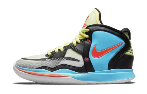 Nike Kyrie 8 infinity mid-top children's basketball shoes black and blue same style for men and women