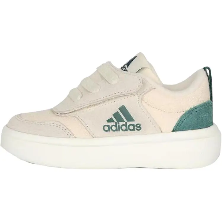Adidas Park St Abrasion Resistant Low top Kids' Training Shoes Beige Green Children Aged 3 7 Years Old