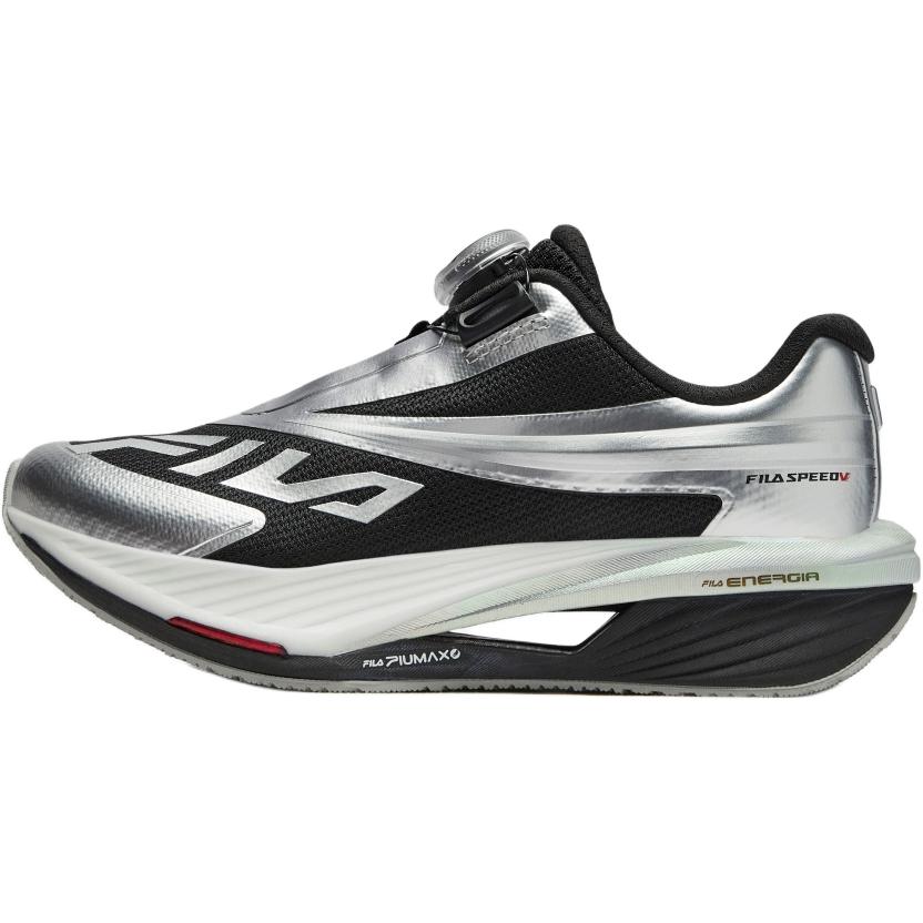 Детские кроссовки Fila Kids Speed 5 Turbo (черно-серебряные)