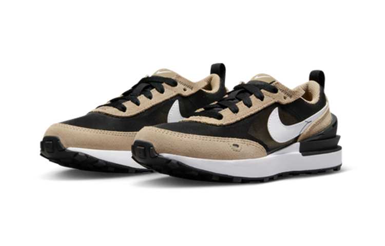 Детские кроссовки Nike Waffle One (черные) — 黑/卡其/黑/帆白 — фото 5