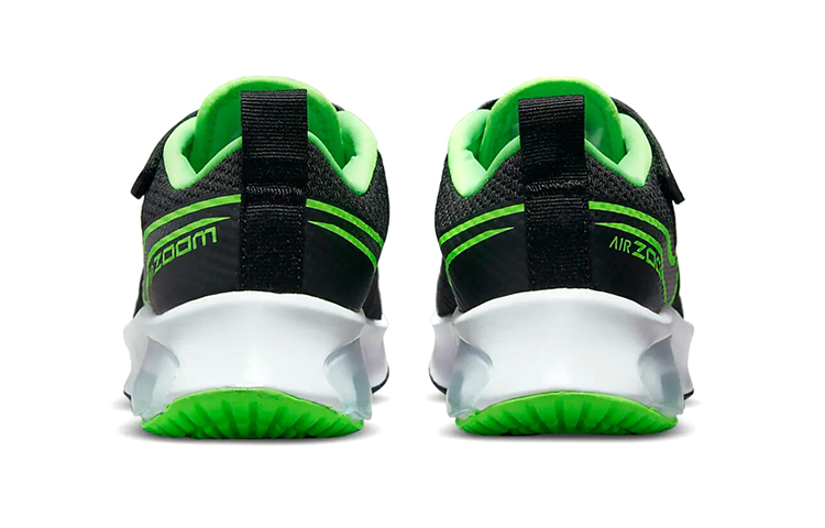 Детские кроссовки Nike Air Zoom Arcadia (черно-зеленые) — Чёрный / зелёный — фото 7