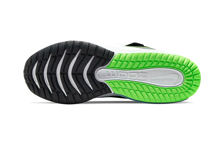 Детские кроссовки Nike Air Zoom Arcadia (черно-зеленые) — Чёрный / зелёный — фото 8