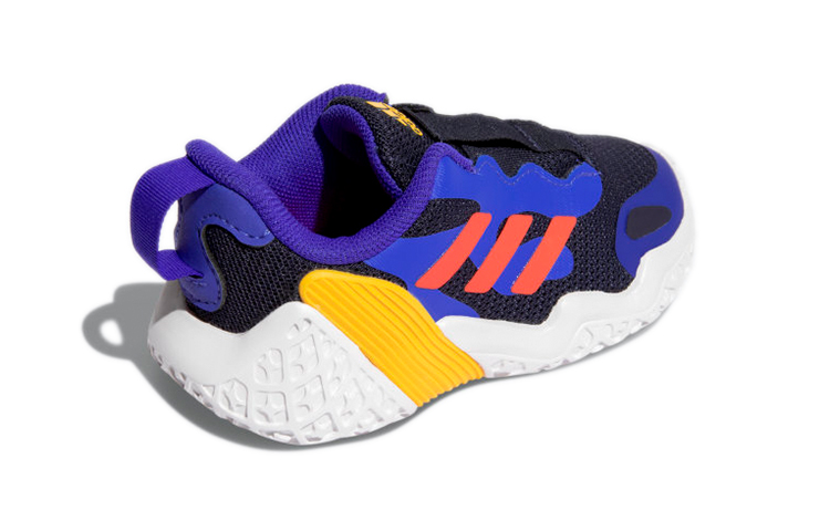 Детская обувь adidas 4Uture (синий) — Синий / оранжевый / белый — фото 5