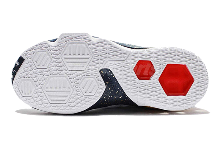 Кроссовки Nike NikeLebron 13 GS (белый / красный) — фото 5