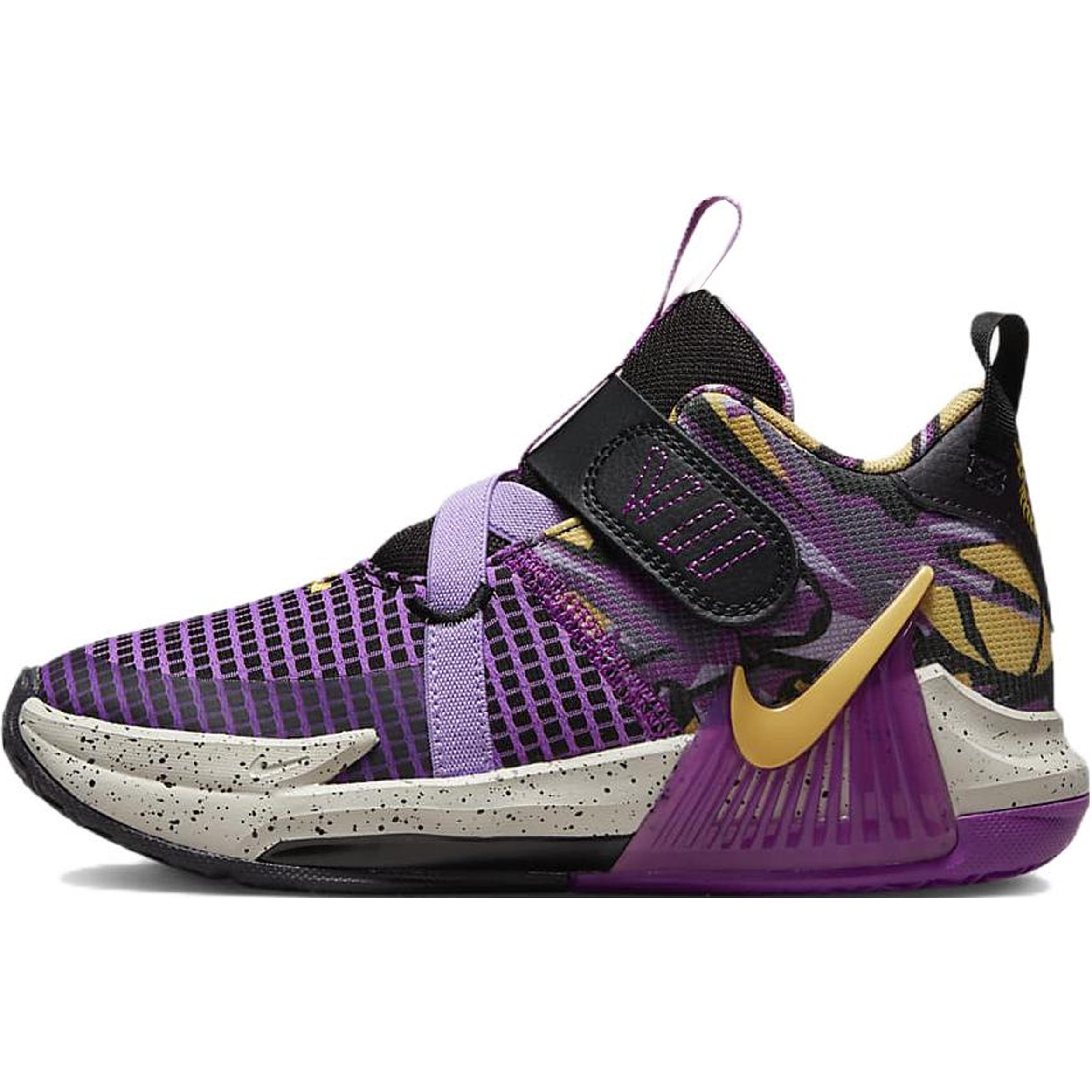 Детские кроссовки Nike Nike Witness 7 LeBron SE (черно-фиолетовые)